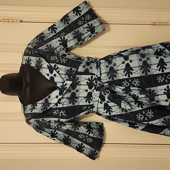 Ankara African Print Wrap Dress - Picture 2 of 11